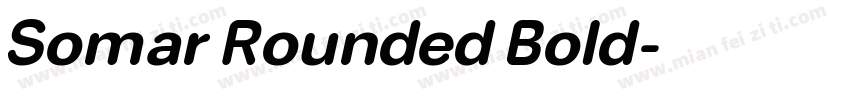 Somar Rounded Bold字体转换